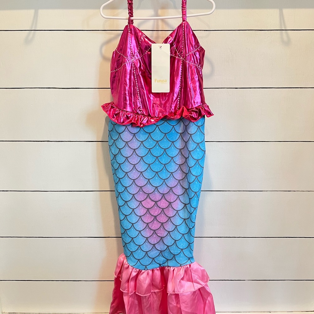 NEW W/ TAGS LITTLE GIRL MERMAID DRESS SIZE 7/8